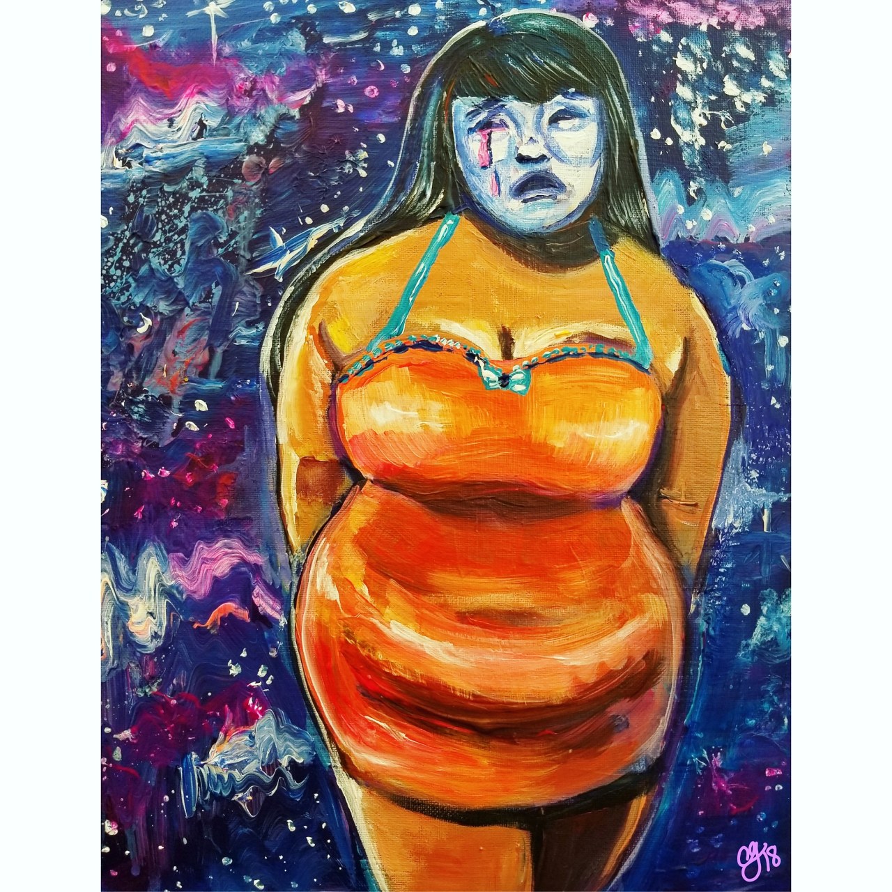 Yamilxxx - Crystal Galindo â€” my painting, â€œCoatlicue state: Josie Channels the...