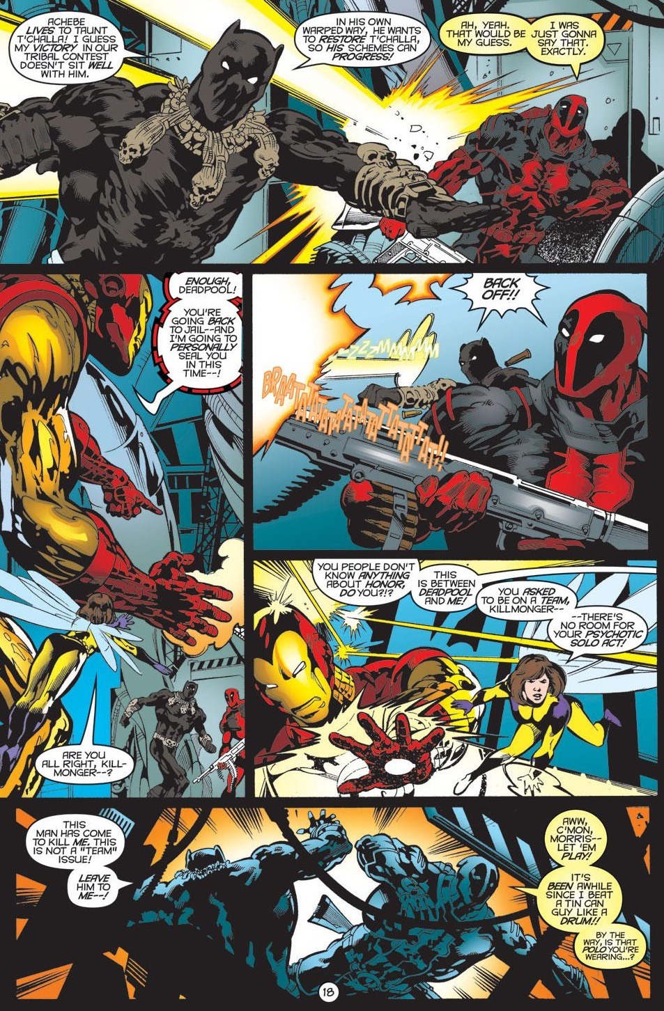 Panels Of Interest Deadpool Vs Black Panther Erik