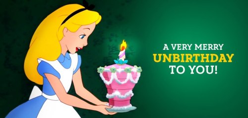 Image result for a very merry unbirthday gif
