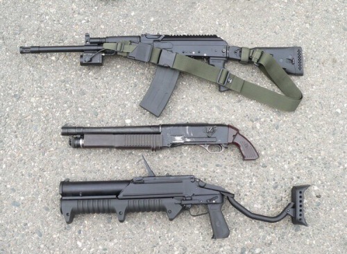 gunsm1th:SOBR set…Top photo: GM-94, KS-23M, KS-K 18.5, SR-2...