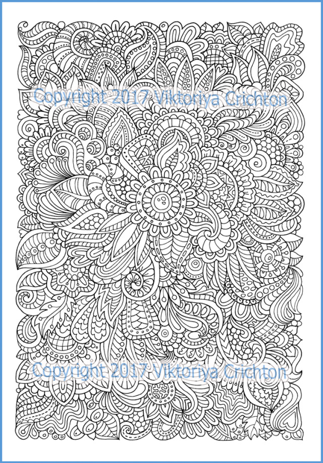 Download ZENTANGLE HOUSE — Colouring page zendoodle flowers, graphic...