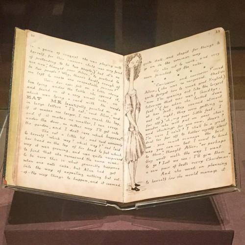 thesiouxzy:
â€œ Original 1864 Alice in Wonderland manuscript once owned by Alice herself ðŸ˜ºðŸŒ³ (at The Morgan Library & Museum)
â€