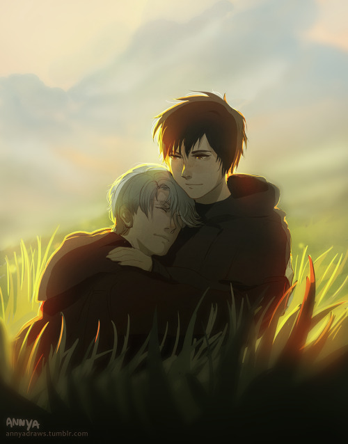 annyadraws:Victuuri in celebration of Yuuri’s...