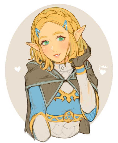 i find this hairstyle way better for her botw outfit | Tumblr