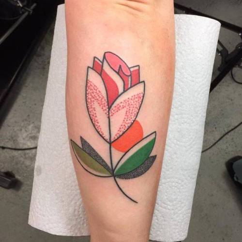 By Pengi, done at Farbenpracht Tattoo, Munich.... flower;rose;facebook;nature;forearm;twitter;medium size;pengi;illustrative