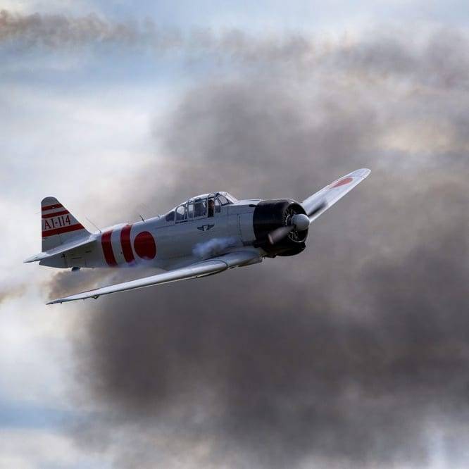 World Of Aviation — Mitsubishi A6m Zero Performs At The Wings Over