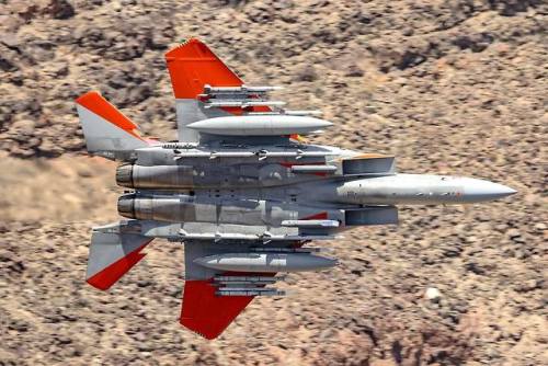 planesawesome:The new F-15SA Eagle, armed with twelve AIM-120...