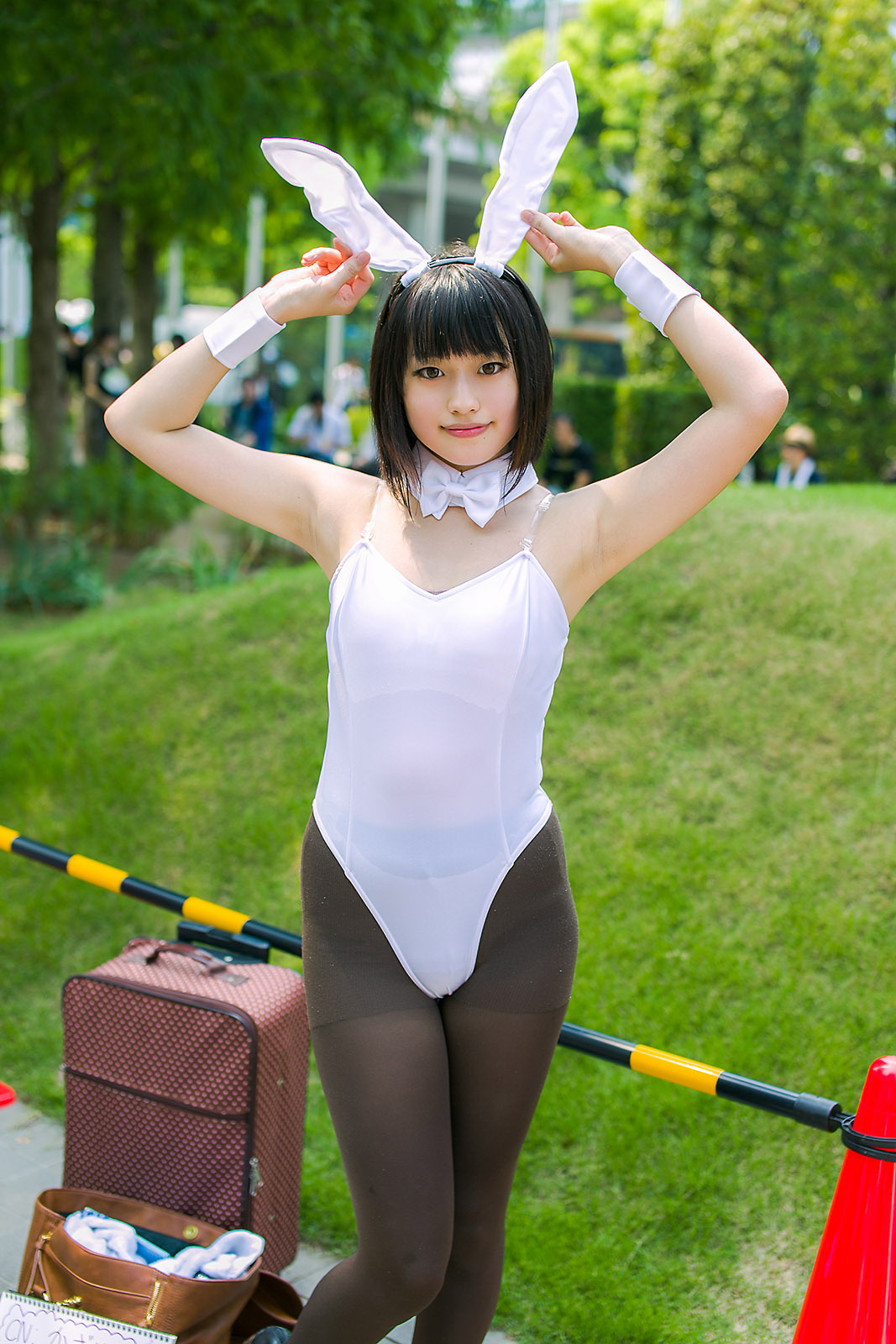 未設定 Cosplaygirl C84コミケ2日目の美人レイヤーかざりの色っぽい白バニーガールコスプレ