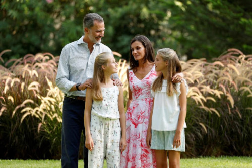 King Felipe, Queen Letizia, Princess Leonorand Infanta Sofia at...