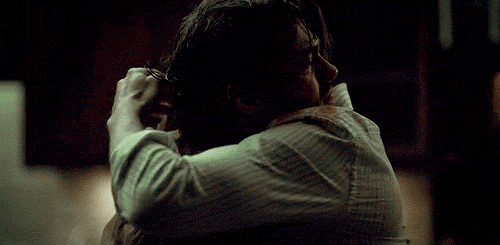 Image result for will and hannibal hugging gif