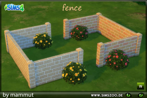 Blackys Sims 4 Zoo - Brick Fence by mammut >Download