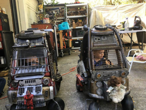 steampunktendencies:Dad Turns Kids’ Toy Cars Into Badass...