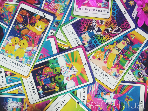 Toy & Color Blog, Lisa Frank Tarot Cards (1, 2)