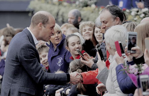 mrmrswales:The Duke of Cambridge does a walkabout in Ballymena...