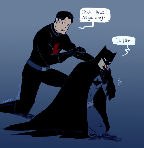 vimeddiee:DAYUM BOY PUT THAT AWAY BEFORE BATSY BLEEDS...