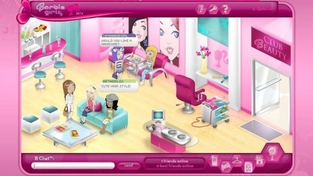 barbie online game old