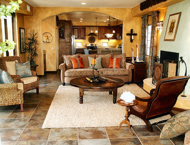 latin theme living room