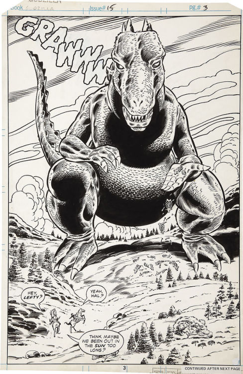 citystompers1:Godzilla #15, illustration by Herb Trimpe