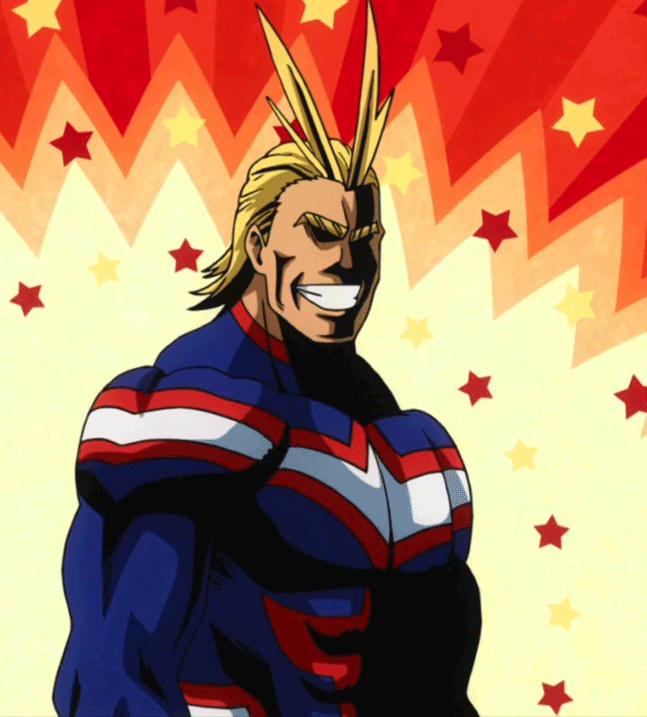 Cool All Might Thumbs Up Gif - Coluor Vows