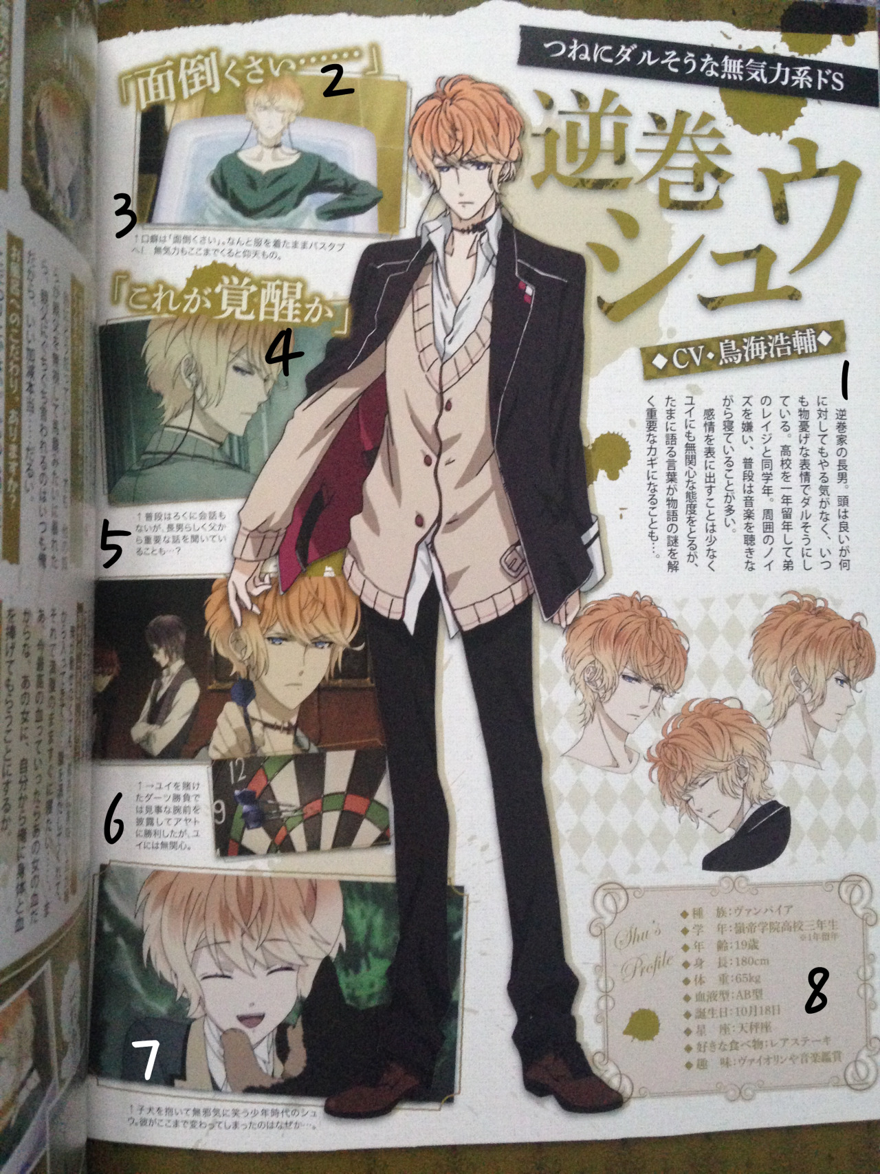 Collectibles Other Anime Collectibles Collectibles Art Diabolik Lovers Anime Character Book