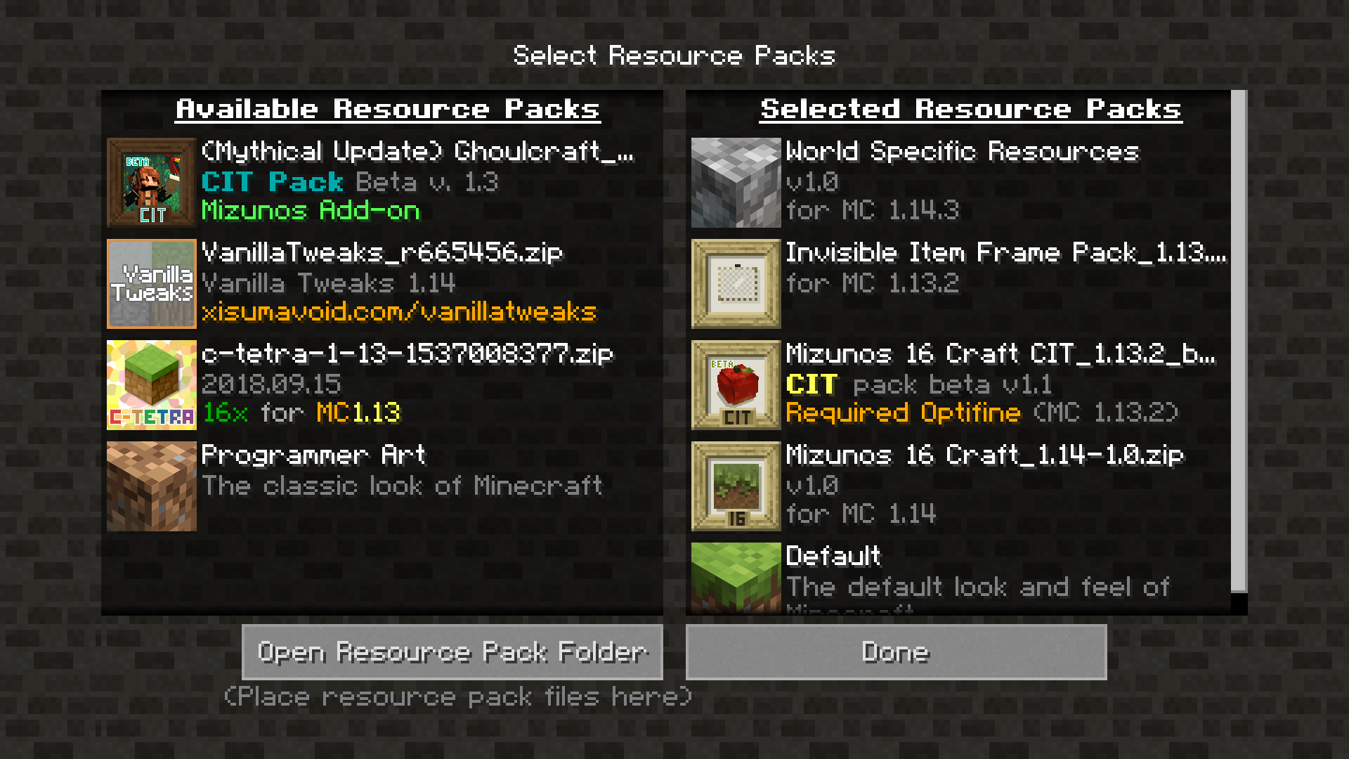 what to do if your minecraft resource pack is not showing up