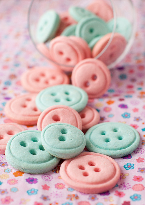 Vanilla Button Cookies - Sweet Tooth Girl