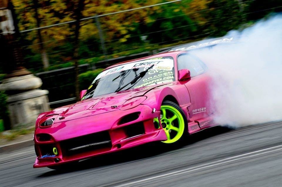 tokyo drift pink car