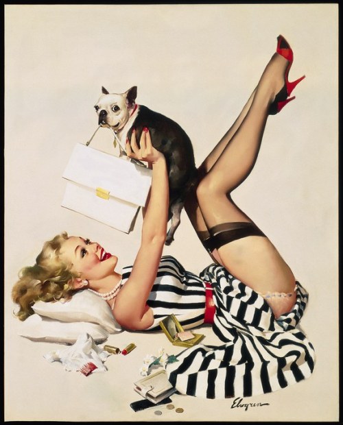 pretty-painted-pinups:Artist: Gil Elvgren