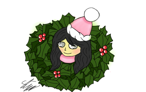 christmas drawing on Tumblr