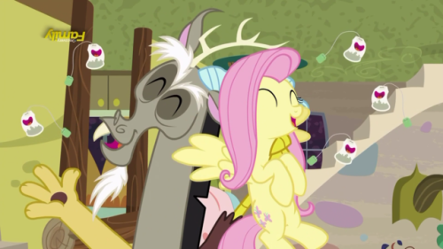 vapor-trail-is-best-pony:Discord and Fluttershy in Discordant...