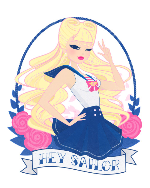 littlepaperforest:Sailor Senshi Pin-Up Style! ♡A little set of...