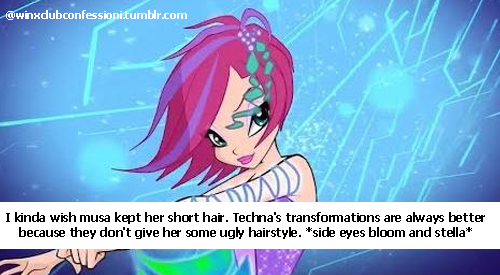 Winx Club Confessioni I Kinda Wish Musa Kept Her Short Hair