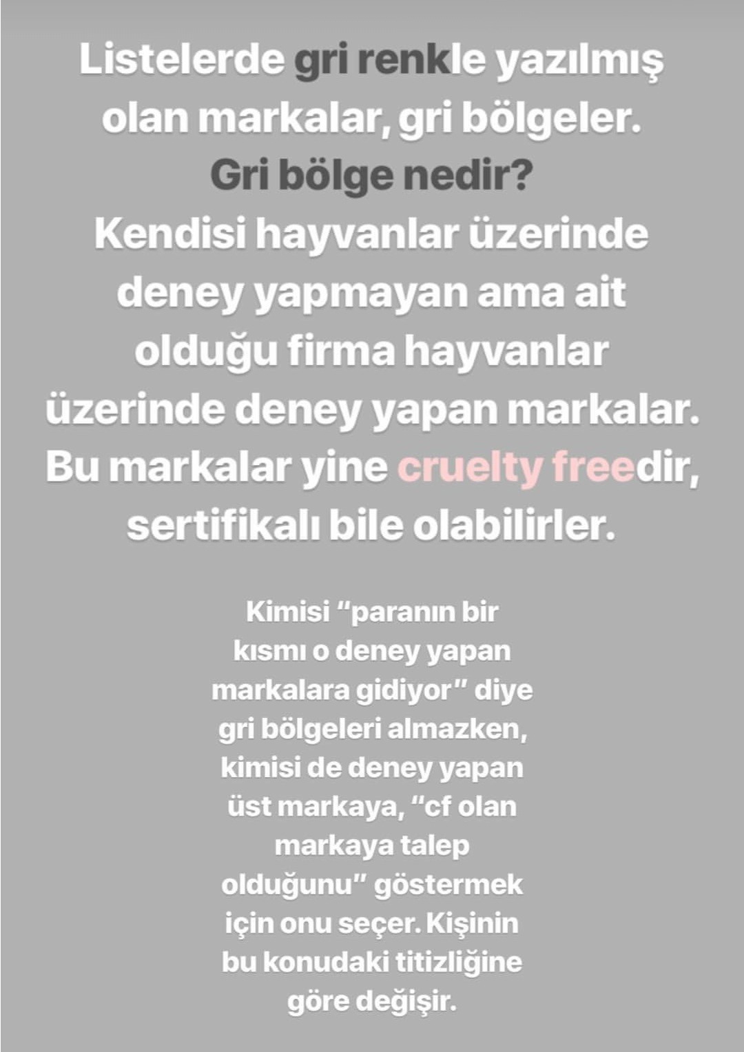 Hayvanlar üzerinde deney yapmayan markalar Hayvanlar üzerinde deney yapmayan markalar