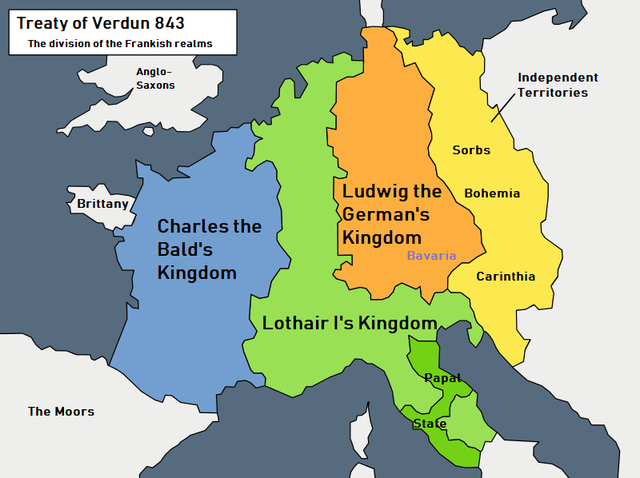 Treaty Of Verdun 843 Maps On The Web   Tumblr Plyq8cw4k41rasnq9o1 640 