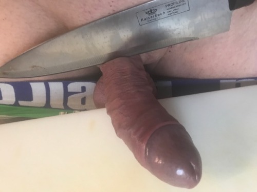 @Afraid of sharp tools on your dick?