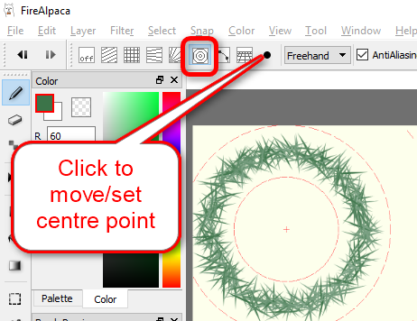 how to use curve snap on firealpaca