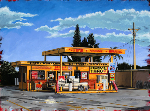 Florida Drive Thru - Acrylic on canvas 48" x 36"