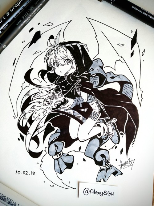 alexysgh:INKTOBER DAY 02: Legendary Dragon 