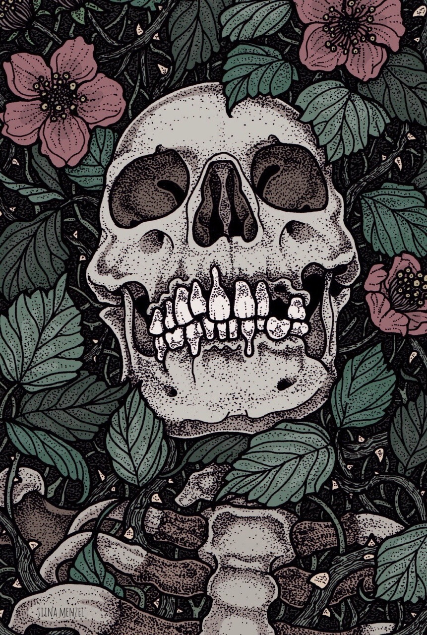 skull art on Tumblr