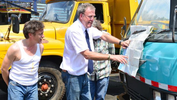 topgeartv:
“ It’s is time for a new Top Gear Special! This weekend, Jeremy Clarkson, James May and Richard Hammond head to Burma and cross the country in lorries they have bought online for little money. The mission is ambitious: to build a bridge...