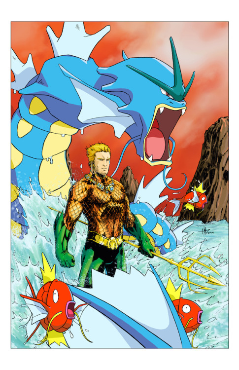 kinasin:Pokemon x DC ComicsArt: Crees Lee