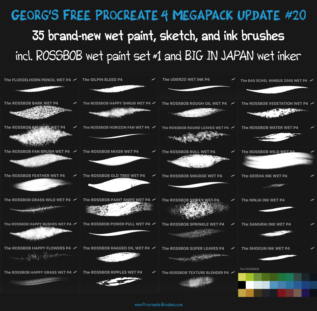 georg procreate brushes free mega