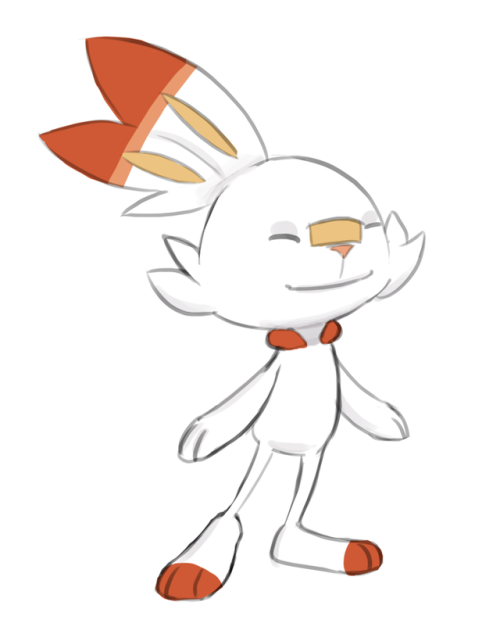 This is my new son Scorbunny and I am very proud of him