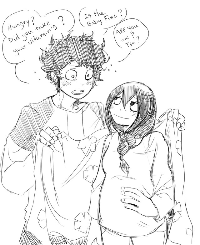 Kickbase77 Izuku And Tsuyu Pregnant Omg Izuku King Potato 