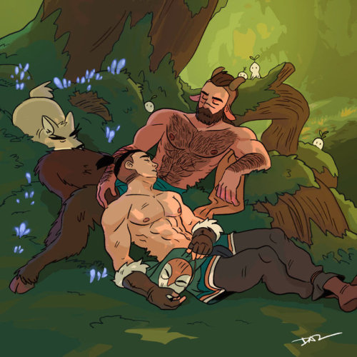 tohdraws:31 - Sleeping Under The Oak Tree After the battle,...