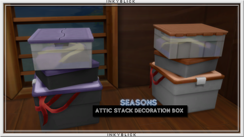 attic stack decoration box sims 4