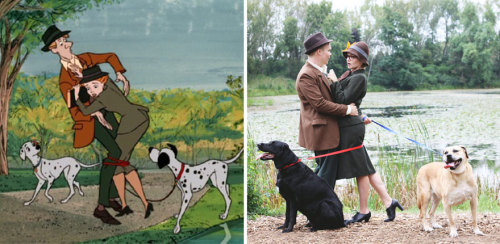 mydollyaviana:boredpanda:Couple Recreates ‘101 Dalmatians’...