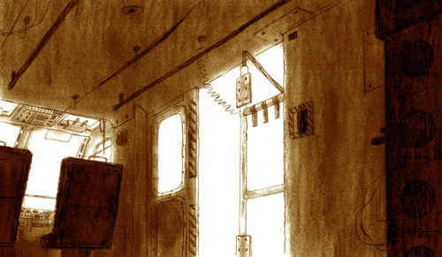background animation traditional war helicopter interior design Environment