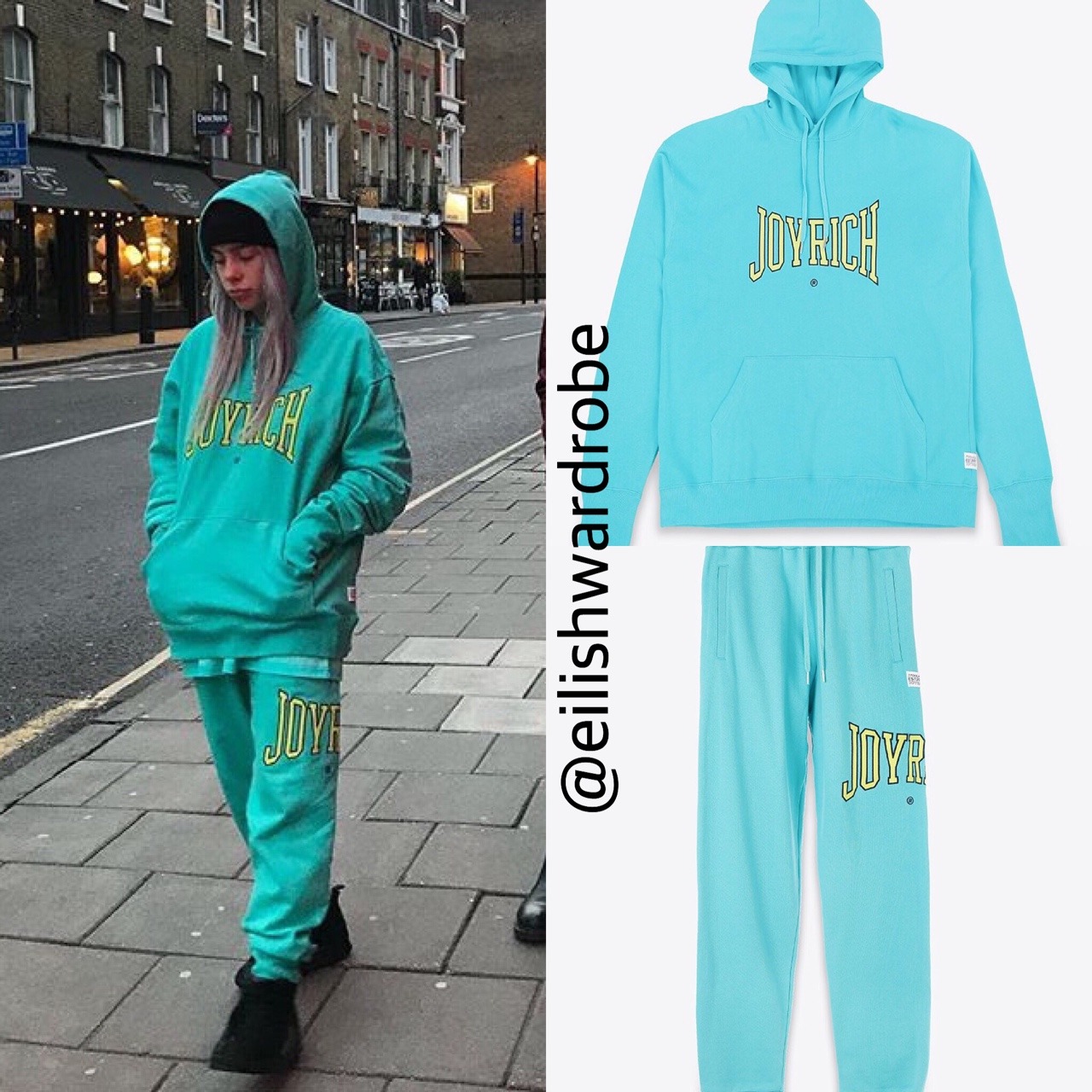 billie eilish h&m sweatpants