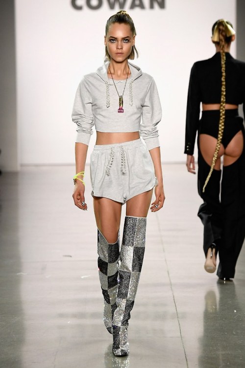 these boots are everything christian cowan 2018 boots thigh boots checkered checker checkerboard fashion high fashion couture style catwalk runway rtw vogue